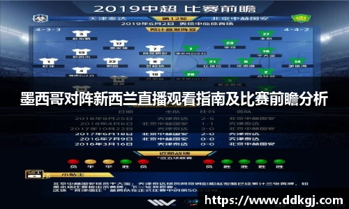 墨西哥对阵新西兰直播观看指南及比赛前瞻分析